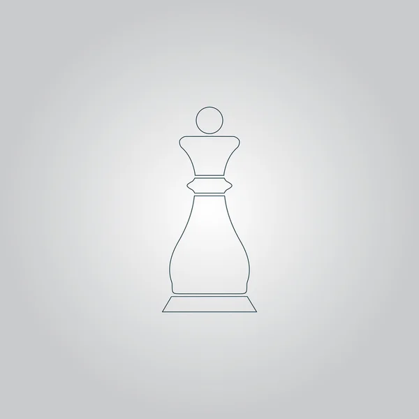 Chess queen icon — Stock Vector