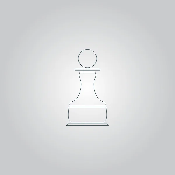 Ícone de peão de xadrez — Vetor de Stock