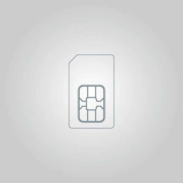 Icono de tarjeta SIM — Vector de stock