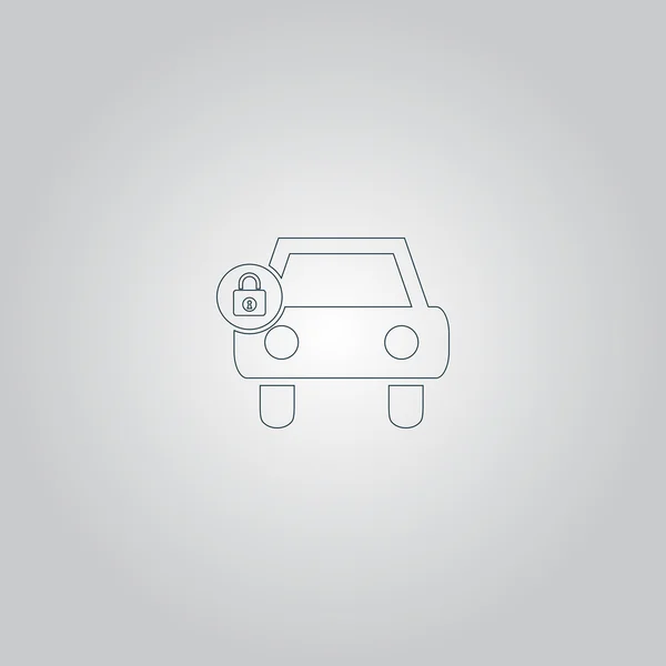 Car lock icon — Stock Vector