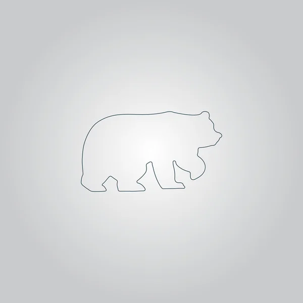 Bear symbol - vector illustration — Stock Vector