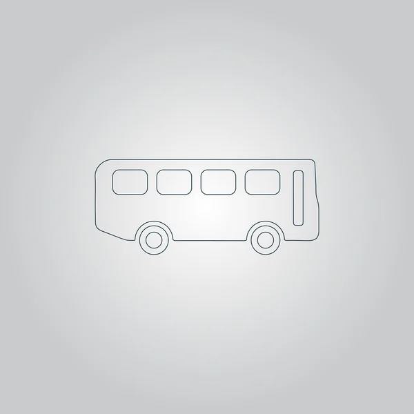 Otobüs vektör simgesi — Stok Vektör