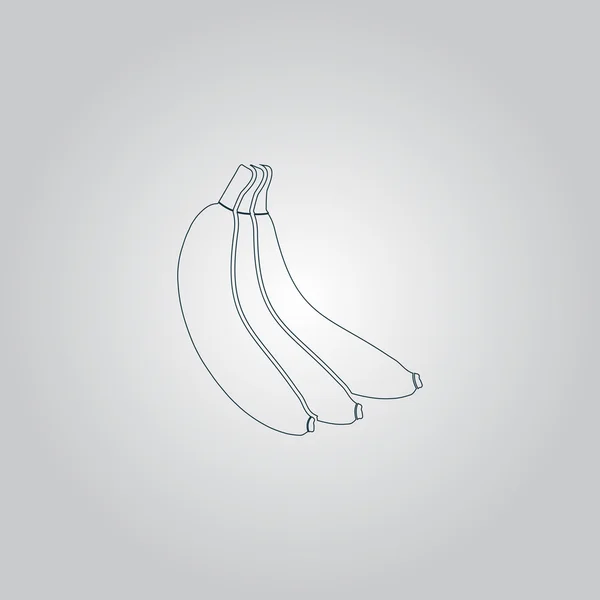 Icône banane — Image vectorielle