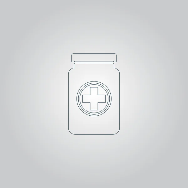 Medizinischer Behälter — Stockvektor