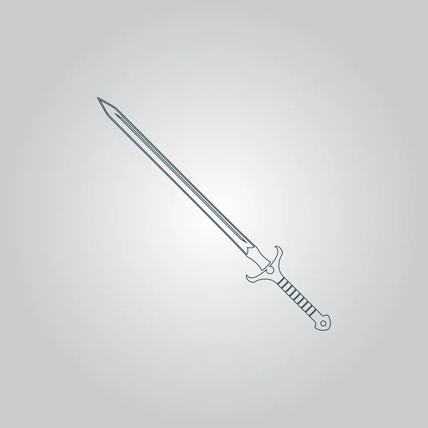 Ikona miecza — Wektor stockowy