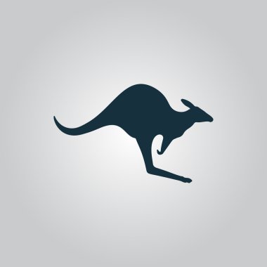 Kangaroo icon vector clipart