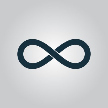 infinity sign vector icon clipart