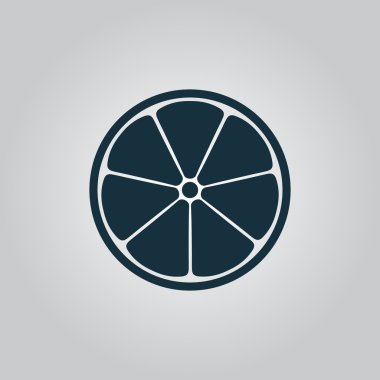 Yarım limon vektör simgesi