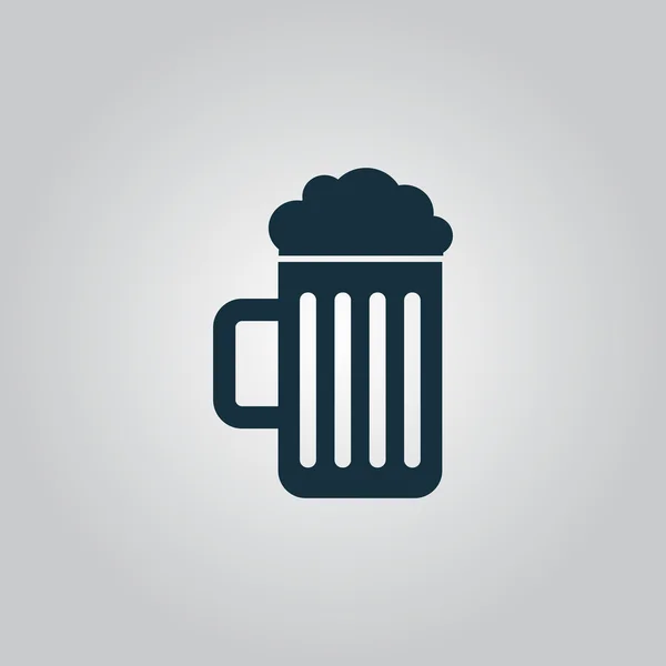 Taza de cerveza — Vector de stock