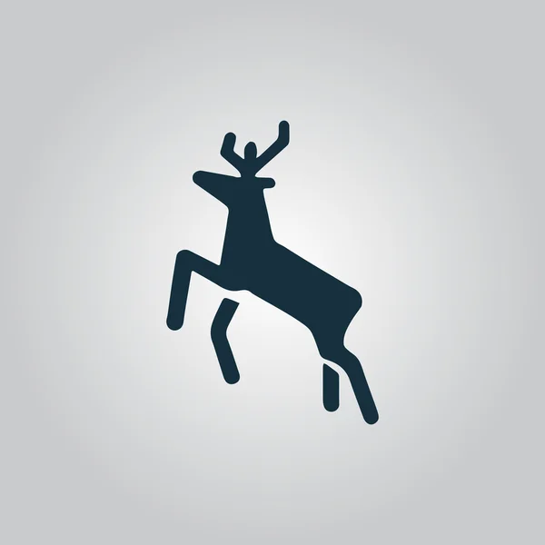 Vettore icona cervo — Vettoriale Stock