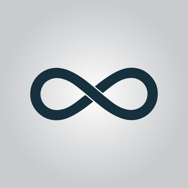 infinity sign vector icon