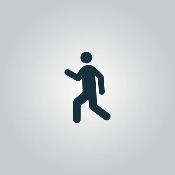 Man walk icon vector — Stock Vector