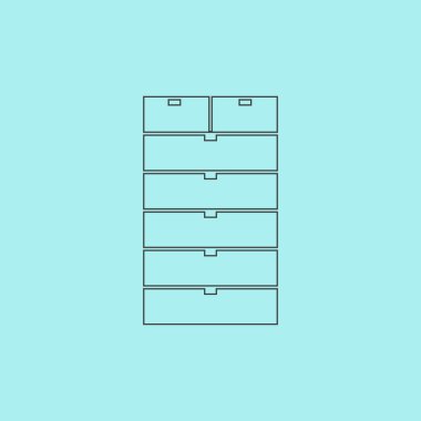 Çekmece simgesi, işaret ve düğme