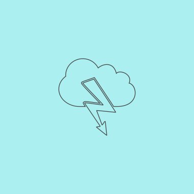 bulut yıldırım simgesi