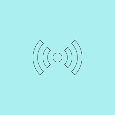 Vektör kablosuz simgesi