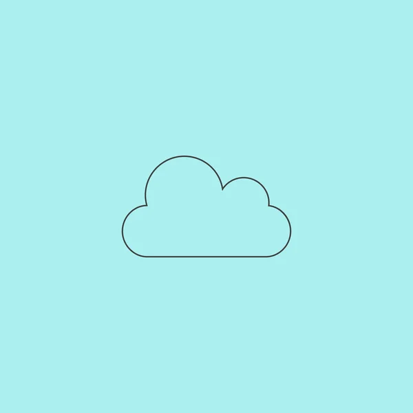 Vektorové ikony mrak. Snadné úpravy. — Stockový vektor