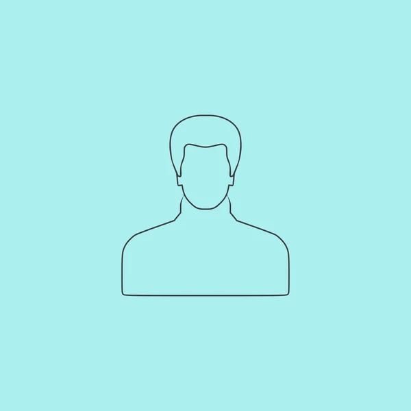 Imagem de perfil de avatar masculino - vetor —  Vetores de Stock