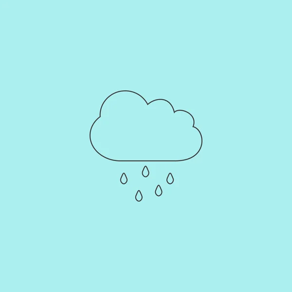 雲雨天気ベクトル アイコン — ストックベクタ