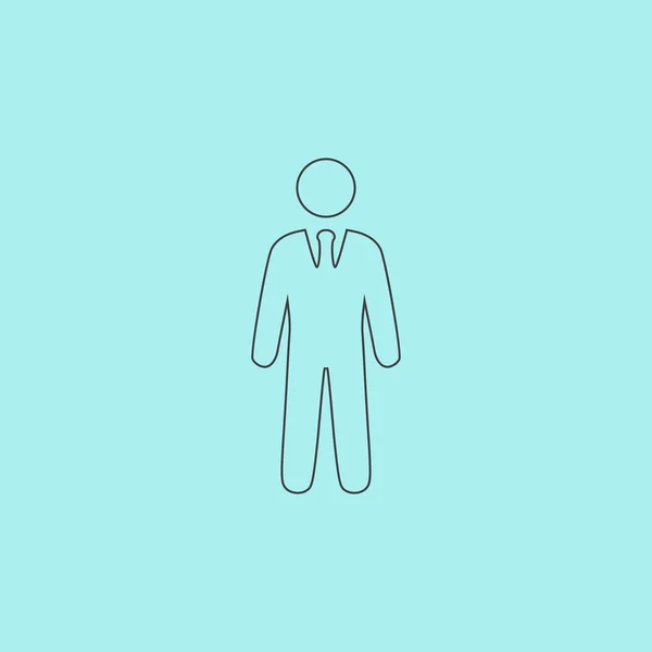 Businessman  web icon. vector illustration — Stock Vector