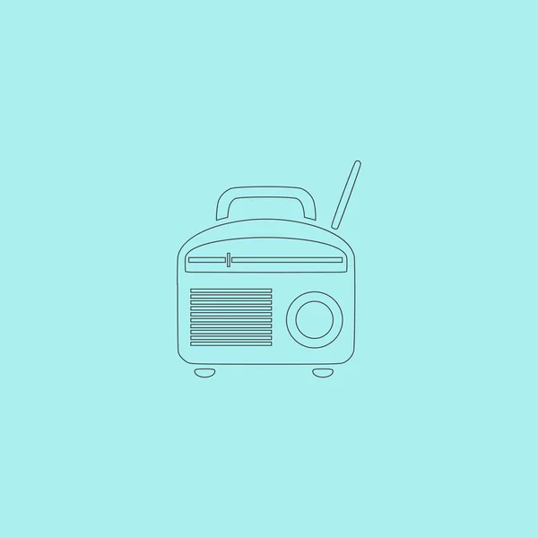 ラジオのシンボル, ベクトル — ストックベクタ