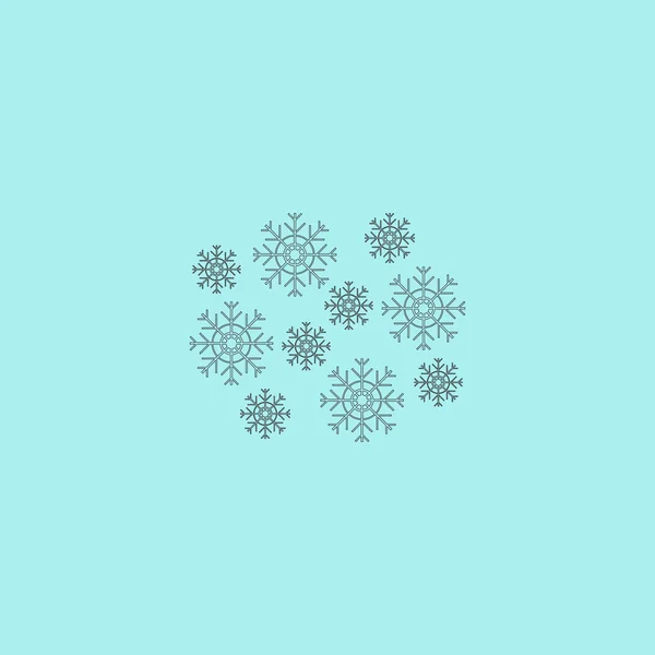 Icona dei fiocchi di neve — Vettoriale Stock