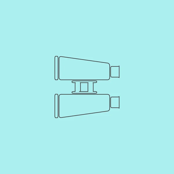 Icono binocular — Vector de stock