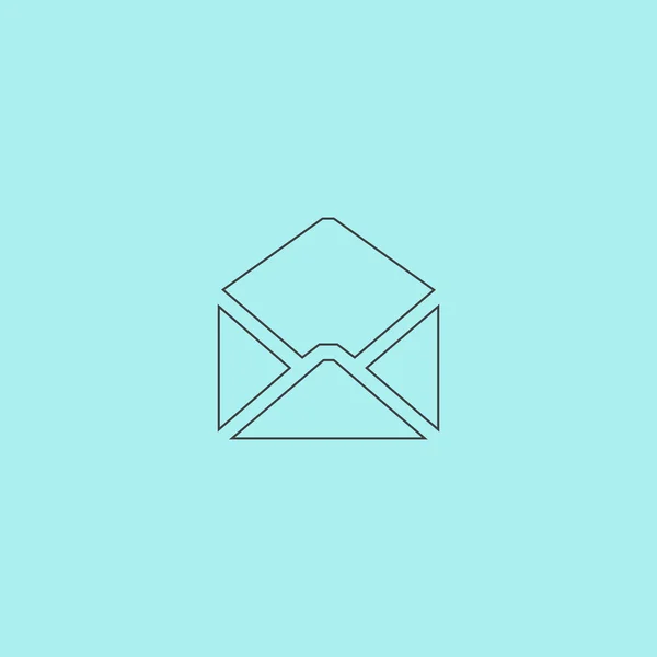 Kuvert Mail ikon, vektor illustration. Platt design stil — Stock vektor