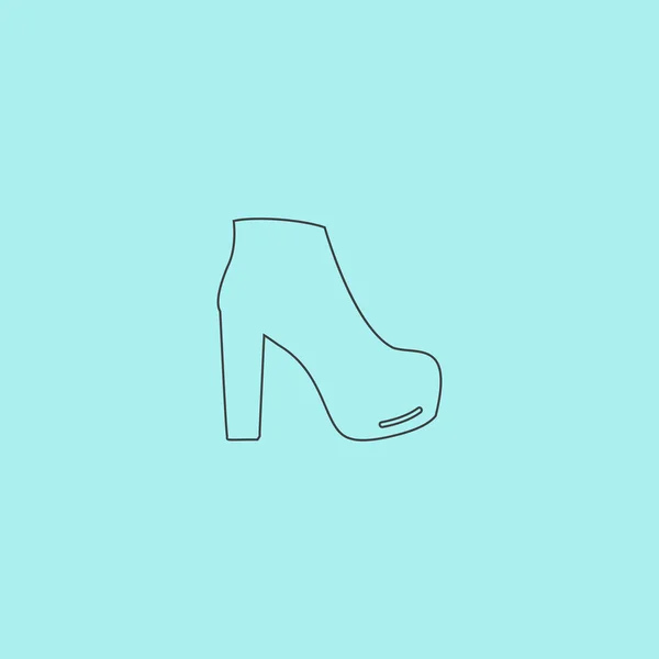 Donna icona scarpa — Vettoriale Stock