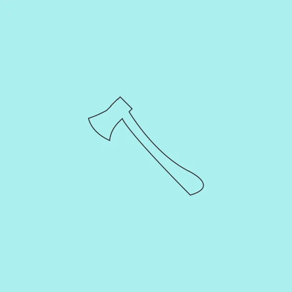 Ikonen ax. AXE-symbol. platt vektor illustration — Stock vektor