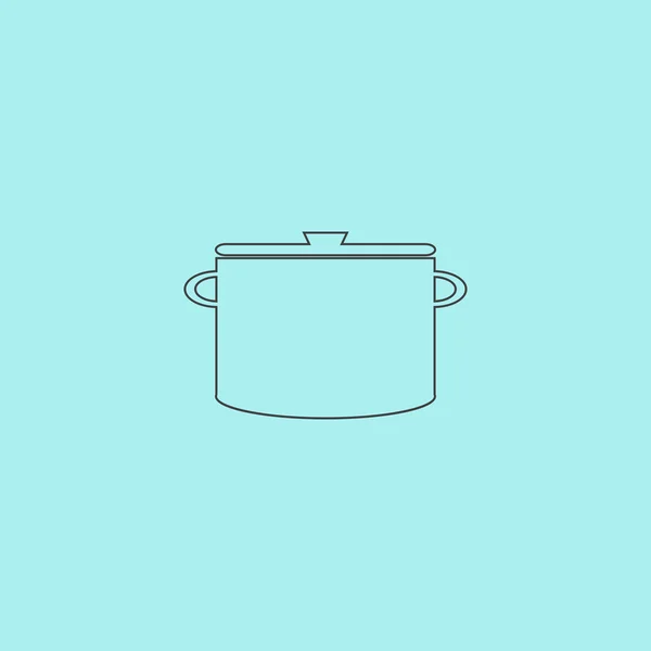 Icône de cuisine de la casserole — Image vectorielle