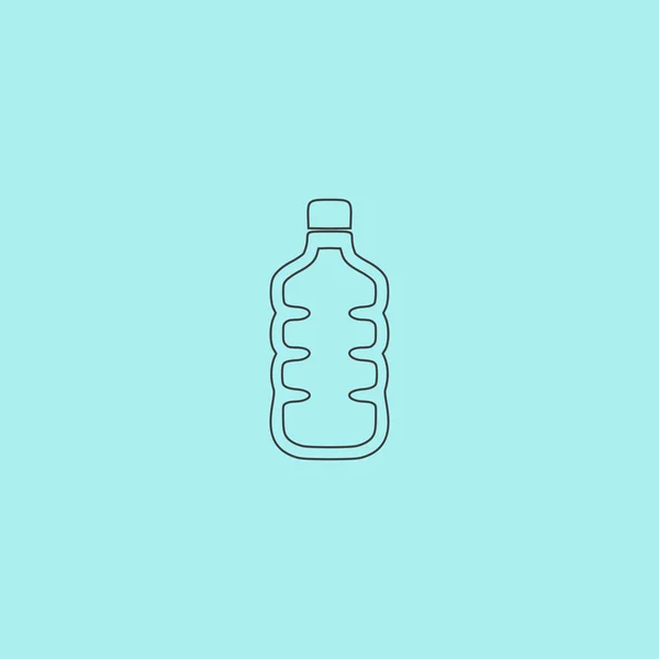 Icono de botella de agua de plástico — Vector de stock