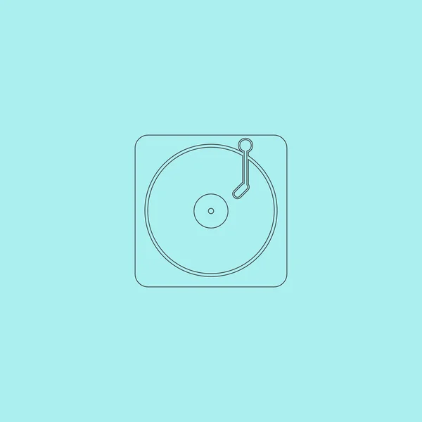 Значок Turntable dj — стоковый вектор