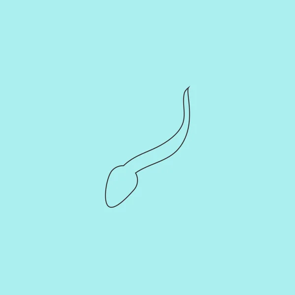 Icono de signo de esperma. Fertilización o inseminación — Vector de stock