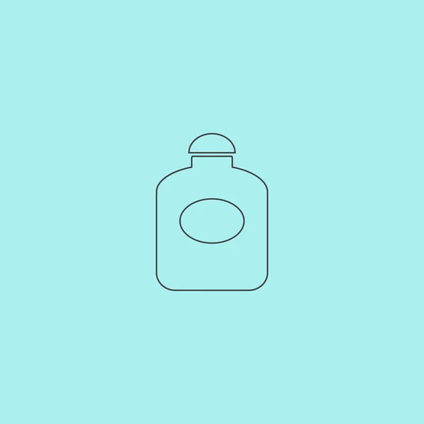 Retro parfume bottle flat — стоковый вектор