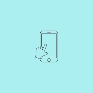 el slayt smartphone vektör