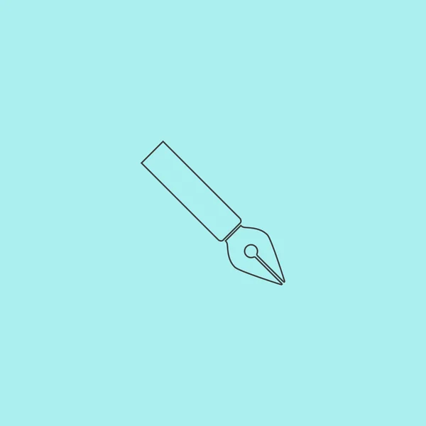 Иконка вектора перьевой ручки — стоковый вектор