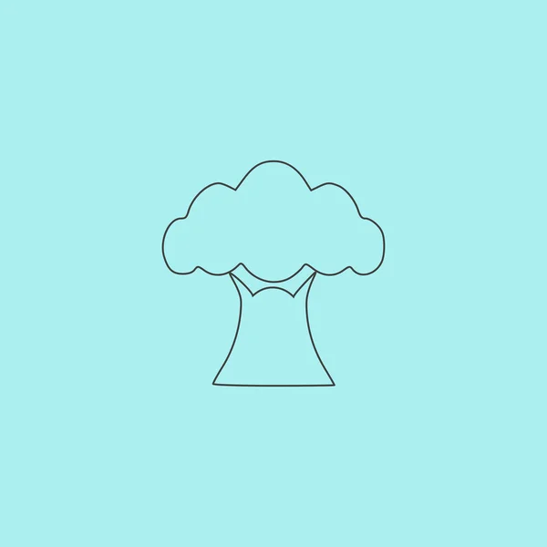 Icono del árbol Baobab — Vector de stock