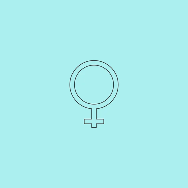 Icône signe féminin . — Image vectorielle