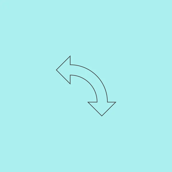 Turn arrow icon — Stock Vector