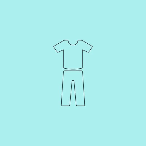 制服-裤子和 t 恤 — 图库矢量图片