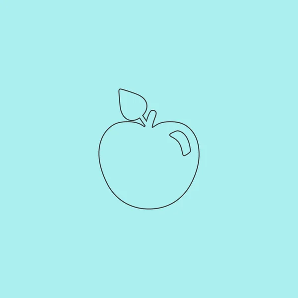 Icono vector de Apple — Vector de stock