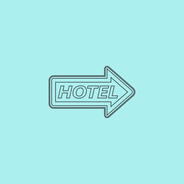 Vector de cartel de motel — Vector de stock