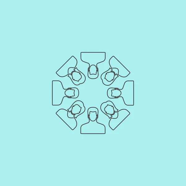 仕事のチームの概念。ベクトル図. — ストックベクタ