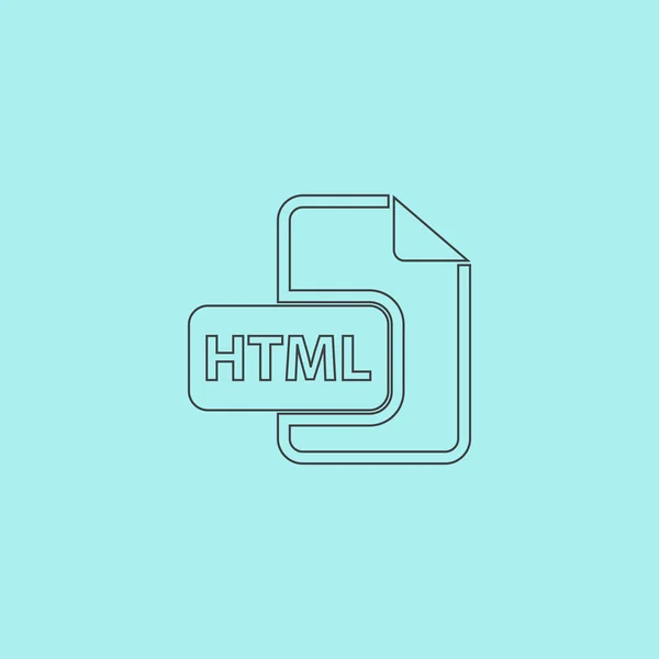 Estensione del file HTML icon vector . — Vettoriale Stock