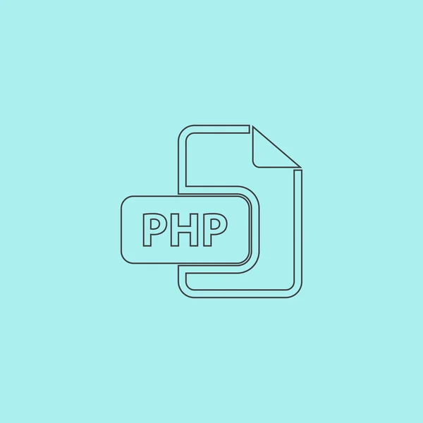 PHP símbolo de extensión de archivo de computadora . — Vector de stock