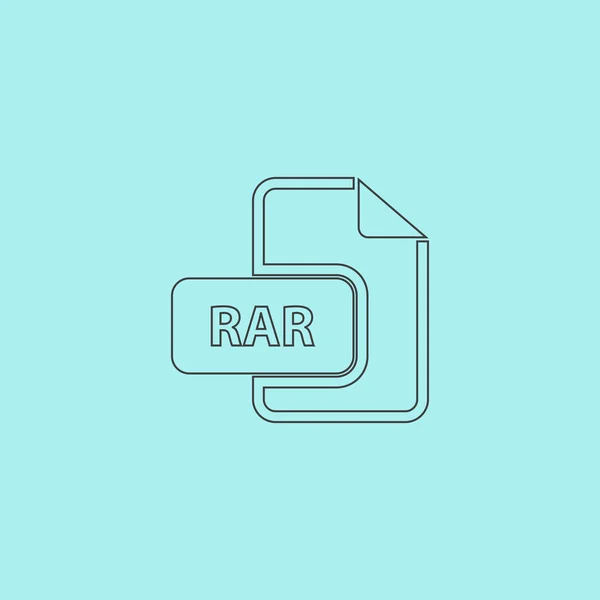 Rar 文件格式图标矢量. — 图库矢量图片