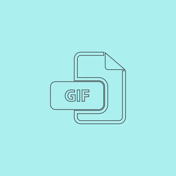 Ikona příponu souboru GIF obrázek. — Stockový vektor