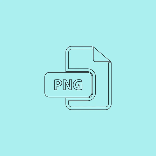 Ikona přípona souboru PNG obrázků. — Stockový vektor