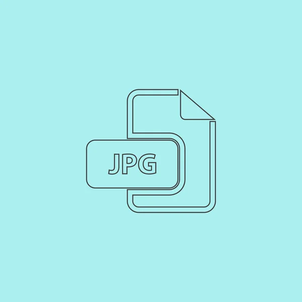 Extensie pictogram JPG afbeelding bestand. — Stockvector