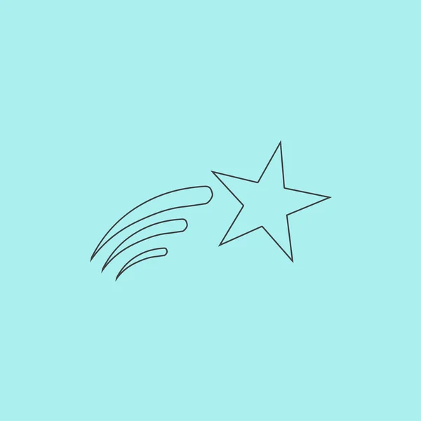 Shooting star vector icon — Stock Vector